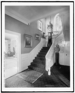 The Hall, Craigie, home of Longfellow, Cambridge, Mass., c.between 1910 and 1920. Creator: Unknown.
