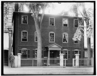 Longfellow's home, Portland, Me., c1901. Creator: Unknown.