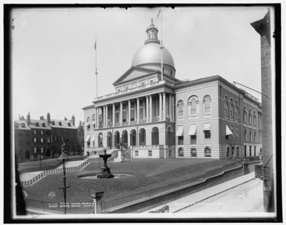 State House, Boston, between 1890 and 1899. Creator: Unknown.