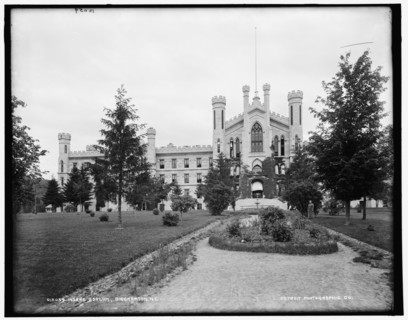 Insane asylum, Binghamton, N.Y., between 1890 and 1901. Creator: Unknown.