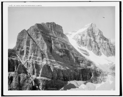 Mt. Sheol i.e. Sheal from the Saddleback, Alberta, (1902?). Creator: Unknown.