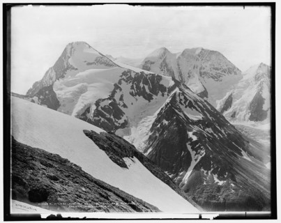 Mt. Fox and Mt. Dawson from Asulkan Pass, Selkirk Mountains, B.C., between 1901 and 1906. Creator: Unknown.
