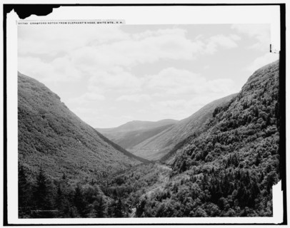Crawford Notch from Elephant's Head, White Mts., N.H., c1900. Creator: Unknown.