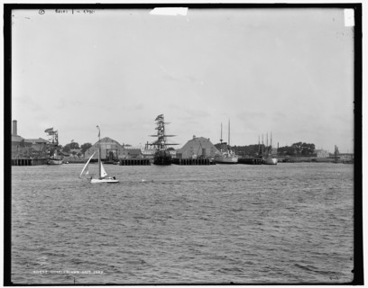 Charlestown Navy Yard, Charlestown, Mass., c1900. Creator: Unknown.