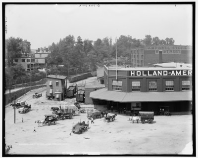 Holland American docks, Hoboken, N.J., between 1900 and 1915. Creator: Unknown.