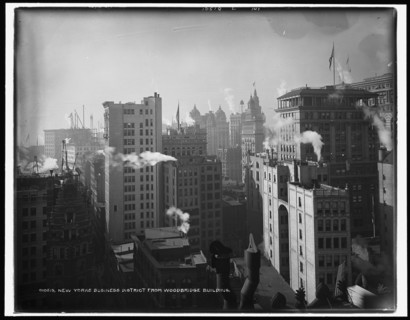 New York's business district from Woodbridge Building, c1901. Creator: Unknown.