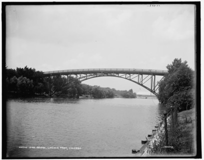 High Bridge, Lincoln Park, Chicago, 1900 Oct 3. Creator: Unknown.