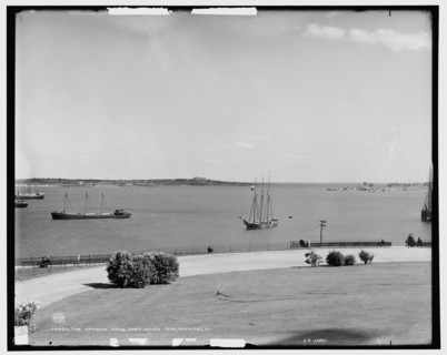 Harbor from Fort Allen Park, Portland, Me., c1904. Creator: Unknown.