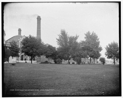 Power house and grounds, Water Works Park, Detroit, between 1890 and 1901. Creator: Unknown.