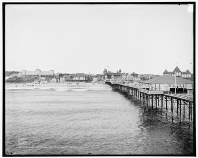 Old Orchard, Me., from end of pier, c1904. Creator: Unknown.