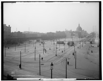 Williamsburg Bridge Plaza, Brooklyn, N.Y., c1906. Creator: Unknown.