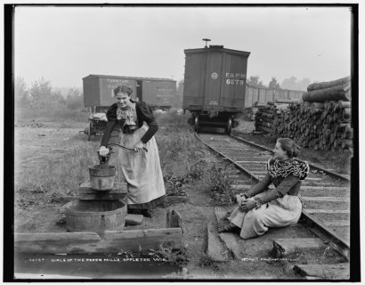 Girls of the paper mills, Appleton, Wis., between 1880 and 1899. Creator: Unknown.