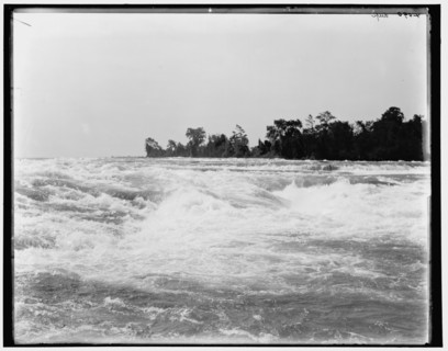 Rapids above the American Falls, Niagara Falls, N.Y., between 1880 and 1899. Creator: Unknown.