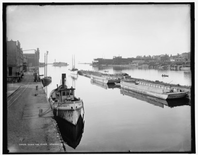 Down the river, Oswego, N.Y., between 1890 and 1901. Creator: Unknown.