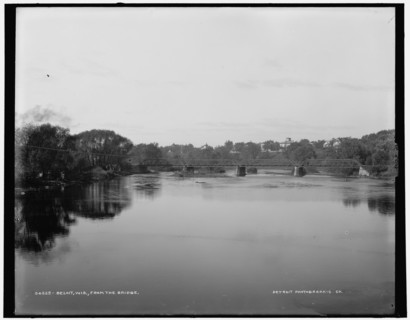 Beloit, Wis. from the bridge, between 1880 and 1899. Creator: Unknown.