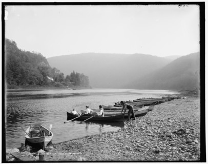 Delaware River from boat house, c1900. Creator: Unknown.