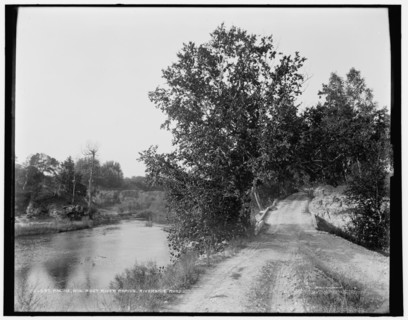 Racine, Wis., Root River rapids, Riverside Road, between 1880 and 1899. Creator: Unknown.