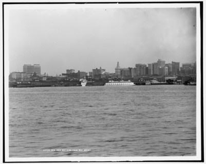 New York sky line from New Jersey, between 1910 and 1915. Creator: Unknown.