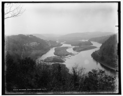 Delaware River from Winona Cliff, between 1890 and 1901. Creator: Unknown.