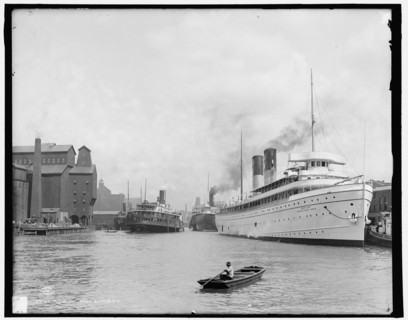 Along the river, Buffalo, N.Y., c1905. Creator: Unknown.