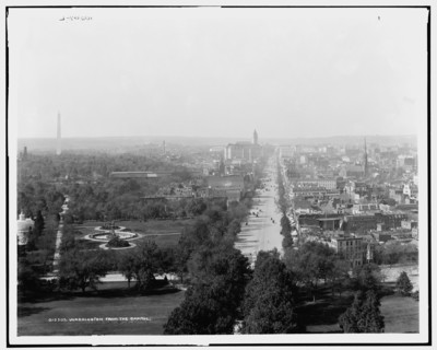 Washington from the Capitol, c1901. Creator: Unknown.