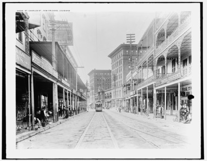 St. Charles St. i.e. Saint Charles Avenue, New Orleans, Louisiana, c.between 1890 and 1901. Creator: Unknown.