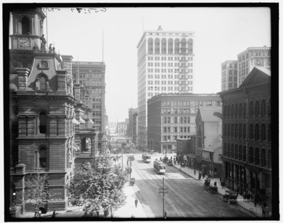 Griswold St., south from Michigan Ave., Detroit, Mich., between 1900 and 1920. Creator: Unknown.