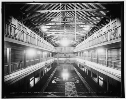 The Swimming pool, Charlevoix-the-Beautiful, c1900. Creator: Unknown.
