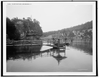 The Bathing place, Lake Mohonk, N.Y., c1902. Creator: Unknown.
