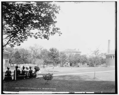 A View of the campus, U. of M., Ann Arbor, Michigan, between 1890 and 1901. Creator: Unknown.