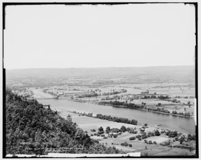 Down the Connecticut from Mt. Holyoke, South Hadley, Mass., c1900. Creator: Unknown.
