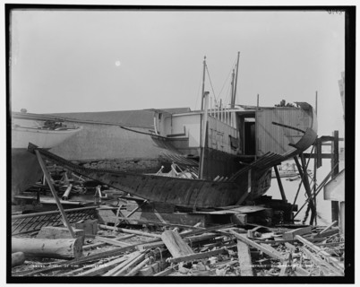Wreck of the Volunteer, between 1880 and 1899. Creator: Unknown.