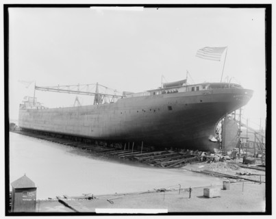 S.S. Wm. Livingstone on the ways, 1908. Creator: Unknown.