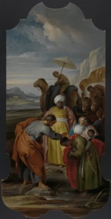 Saint Philip Baptizes the Eunuch, 1748. Creator: Jacob de Wit.