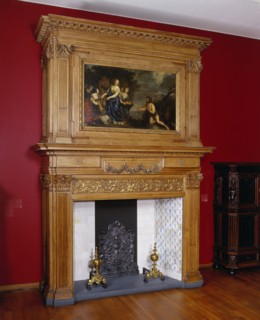 Chimney piece with representation of Odysseus and Nausicaa, 1639. Creator: Philips Vinckboons II.