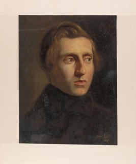 Portrait of a young man, 1845.  Creator: Jozef Israels.