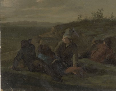Peasants Resting in a Meadow, 1770-1825. Creator: Simon Andreas Krausz.
