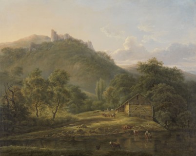 On the Sambre River, 1826-1828. Creator: Edouard Delvaux.