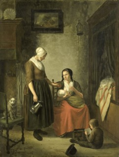 'Good Neighbors', 1780-1810. Creator: Johannes Christiaan Janson.