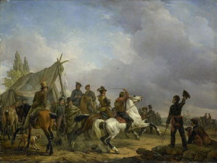 The Horse Race, 1829. Creator: Josephus Jodocus Moerenhout.