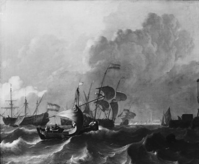 The Y off Amsterdam, c.1680-c.1708. Creator: Ludolf Backhuysen I.