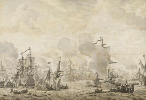 Episode from the Battle between the Dutch and Swedish Fleets in the Sound, 8 Nov 1658, 1658-1693. Creator: Willem van de Velde I.