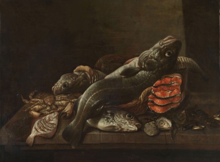 Still Life with Fish, 1645-1681. Creator: Isaac van Duynen.