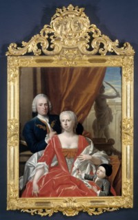 Berend van Iddekinge (1717-1801) with his Wife Johanna Maria Sichterman (1726-1756)..., 1744-1748. Creator: Philip Van Dijk.