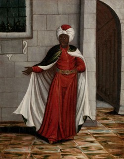 The Kislar Aghassi, Chief of the Black Eunuchs of the Sultan, 1700-1737. Creator: Workshop of Jean Baptiste Vanmour.