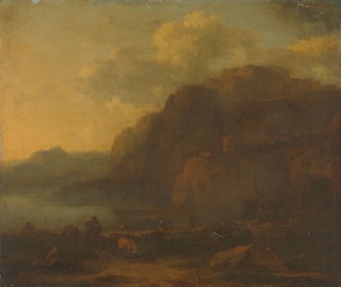 Italian Landscape, 1650-1683. Creator: Nicolaes Berchem.