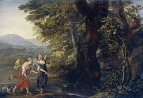 Tobias and the angel, 1690. Creator: Eglon Hendrik van der Neer.