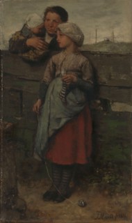 Villagers, 1872. Creator: Jacob Henricus Maris.