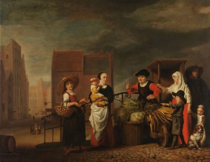Vegetable Market, 1655-1665. Creator: Nicolaes Maes.