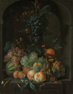 Still Life with Fruit, 1721. Creator: Coenraet Roepel.